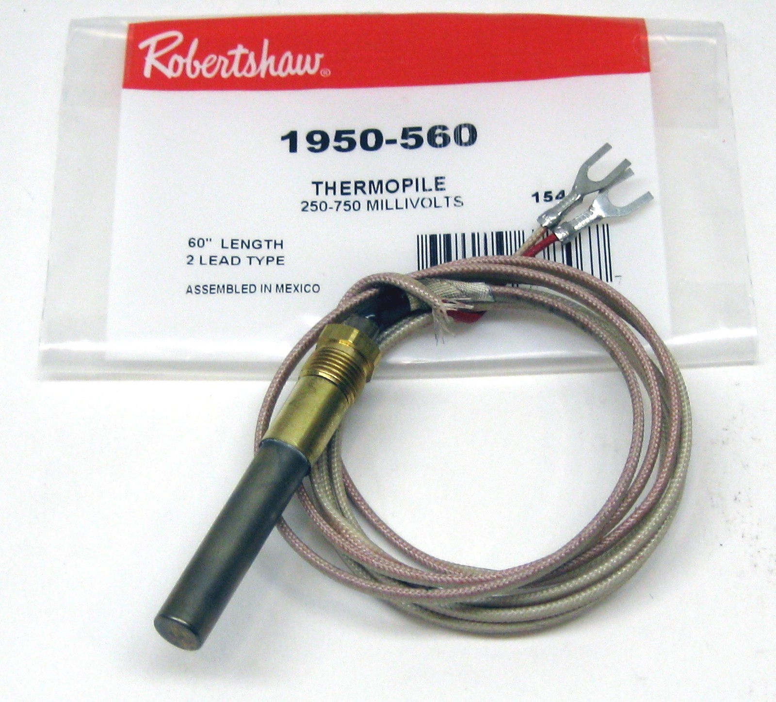 Robertshaw Gas Cooking Heating Thermopile 60" MilliVolts MV 1950-560