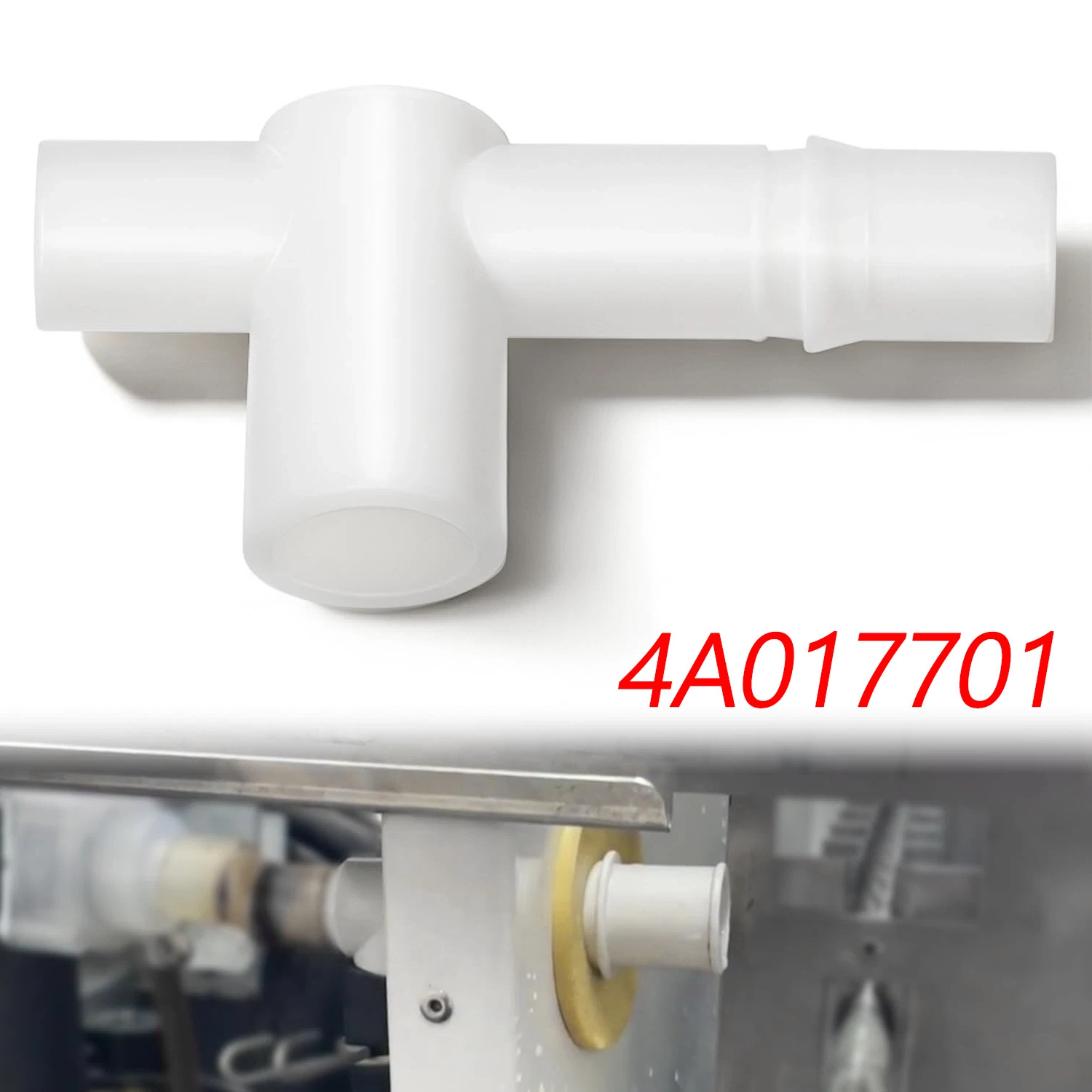 For Hoshizaki 4A0177-01 Sanoprene Tee for Ice Maker Machine Water Line Connector