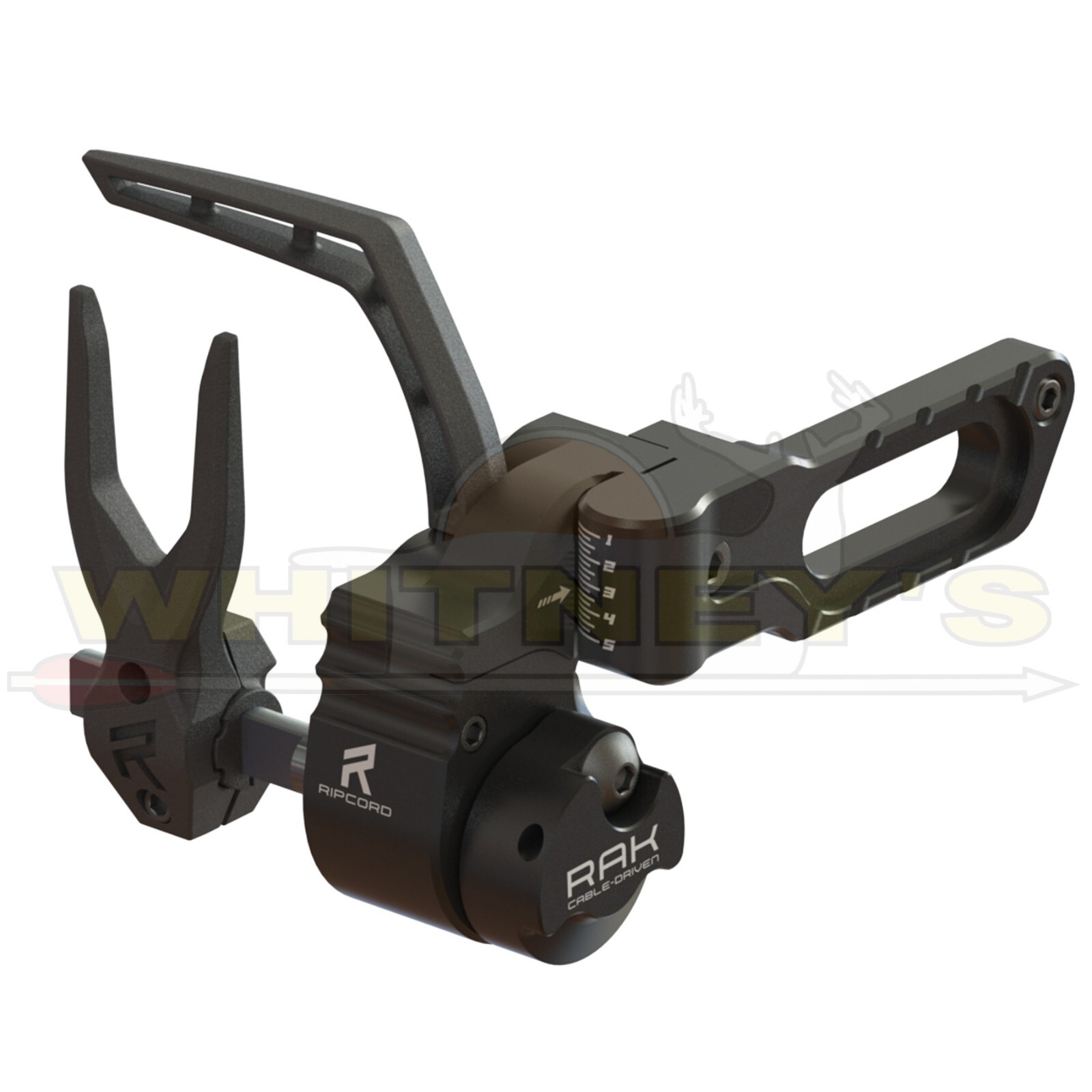 Ripcord RAK Cable Driven STD Rest - Non Micro -Right Hand - Black - RC12220X02-R