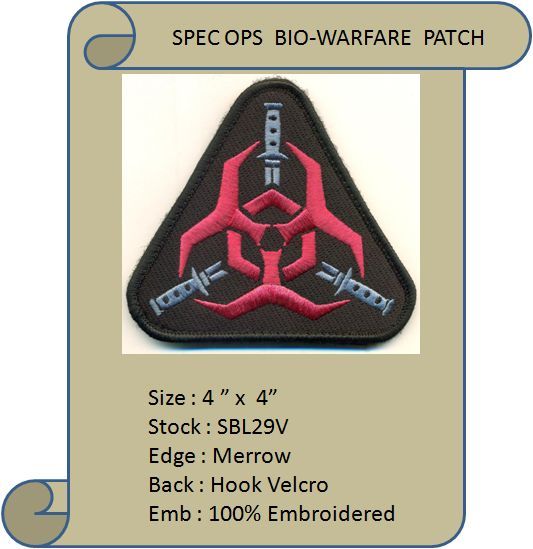 SPEC OPS BIOHAZARD  PATCH - SBL29V