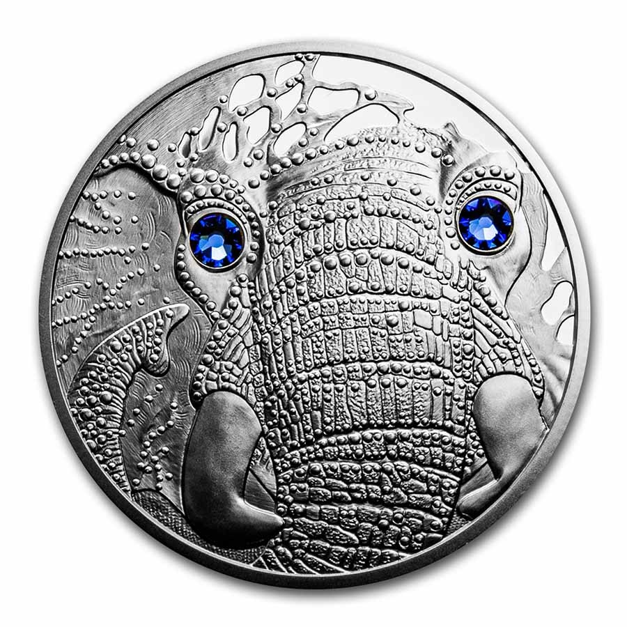 2022 Austria Ag €20 Eyes of the World Serenity of the Elephant