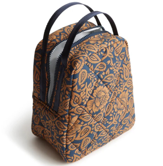 Vera Bradley Lotus Montage Roasted Pecan Featherweight Lunch Cooler bag NWT