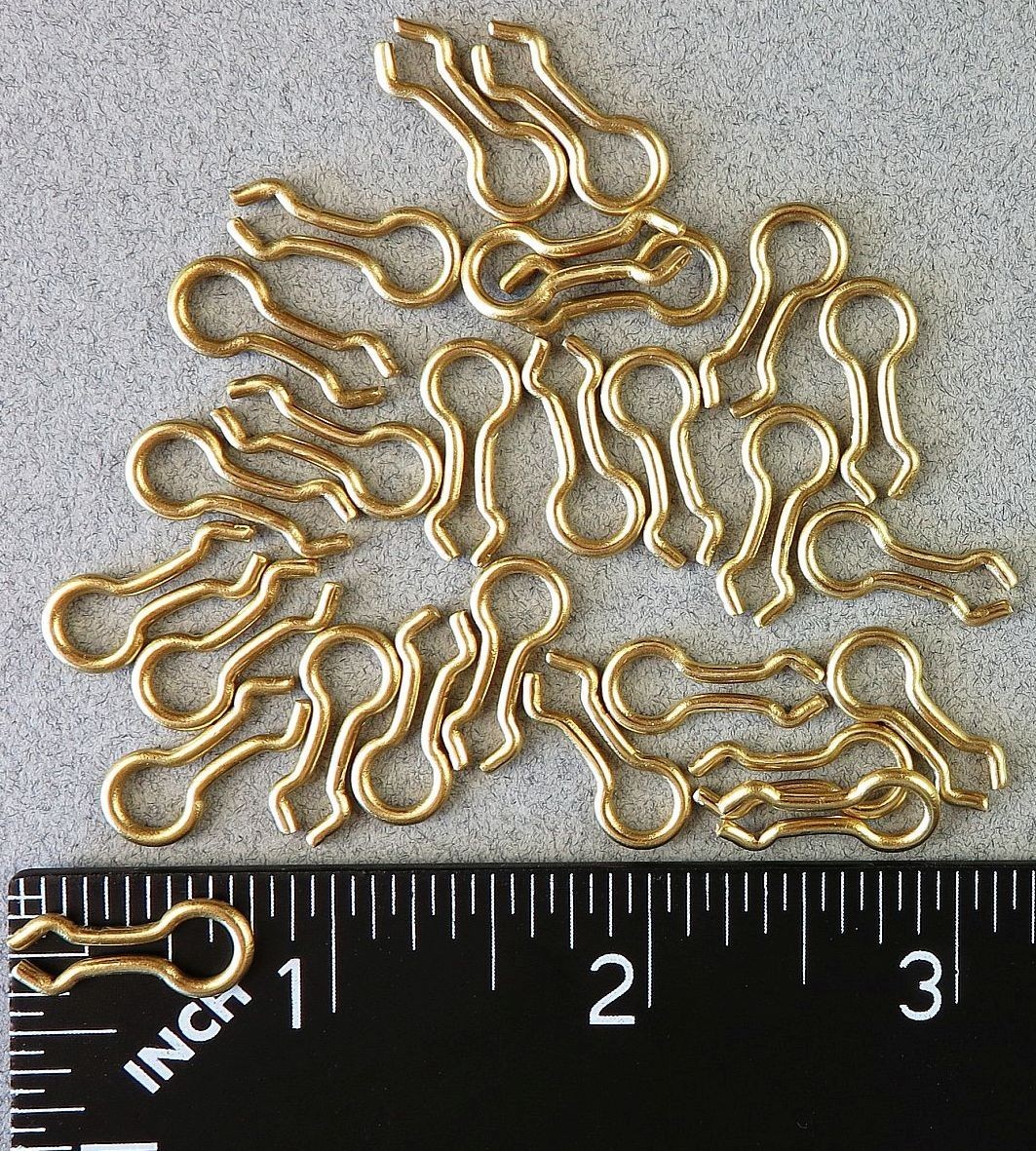100 Count Size #2 Brass Sinker Eyes - Eyelets for Hilts & Do-It Lead Weight Mold