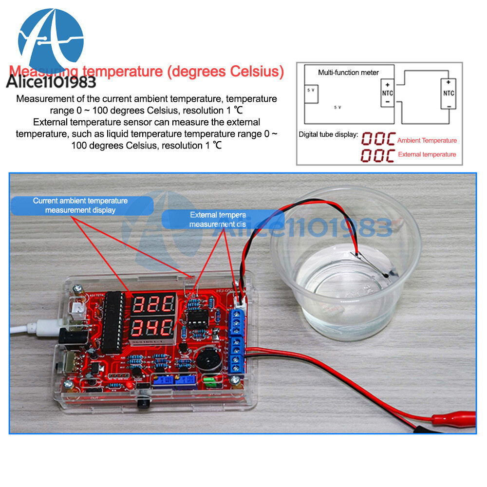 Current Temperature Detection PWM Signal Generator Electronic DIY kits 5V