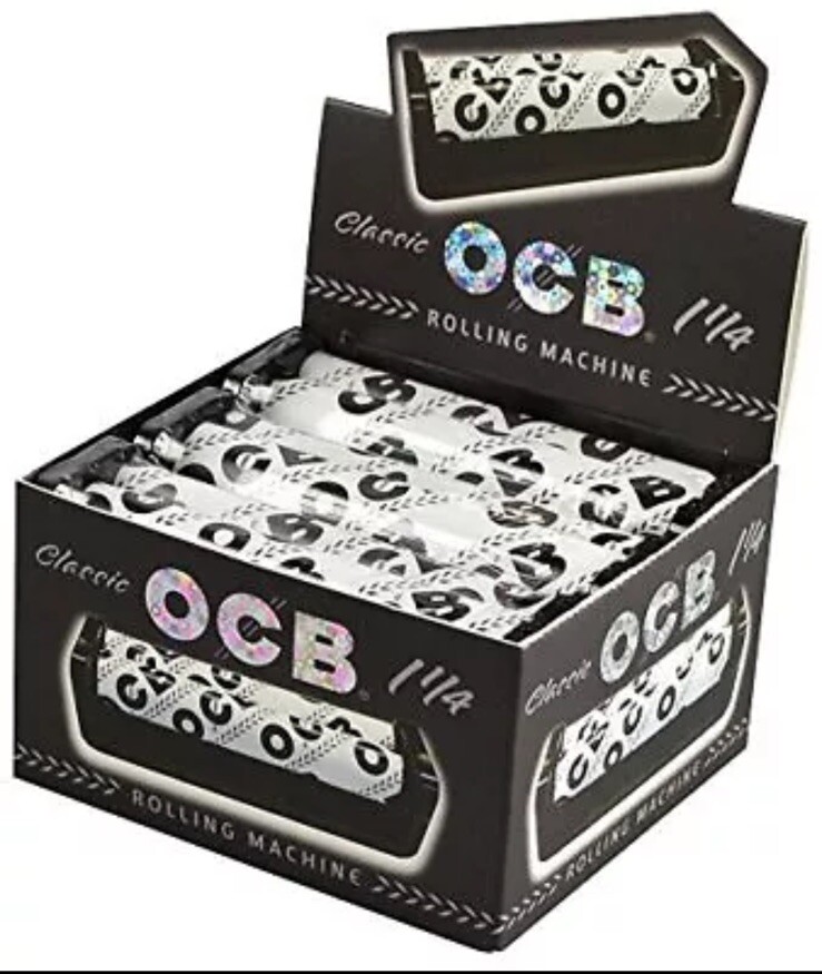 OCB Classic Rolling Machine - 1 1/4 Size Roller (FULL DISPLAY OF 6) New Sealed