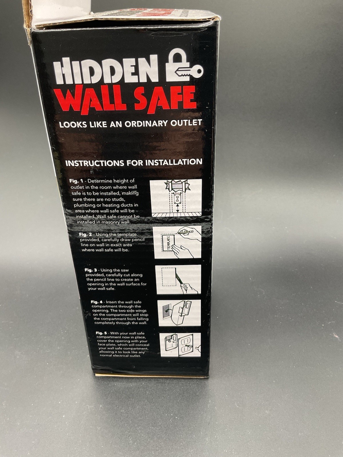 Hidden Wall Outlet Safe
