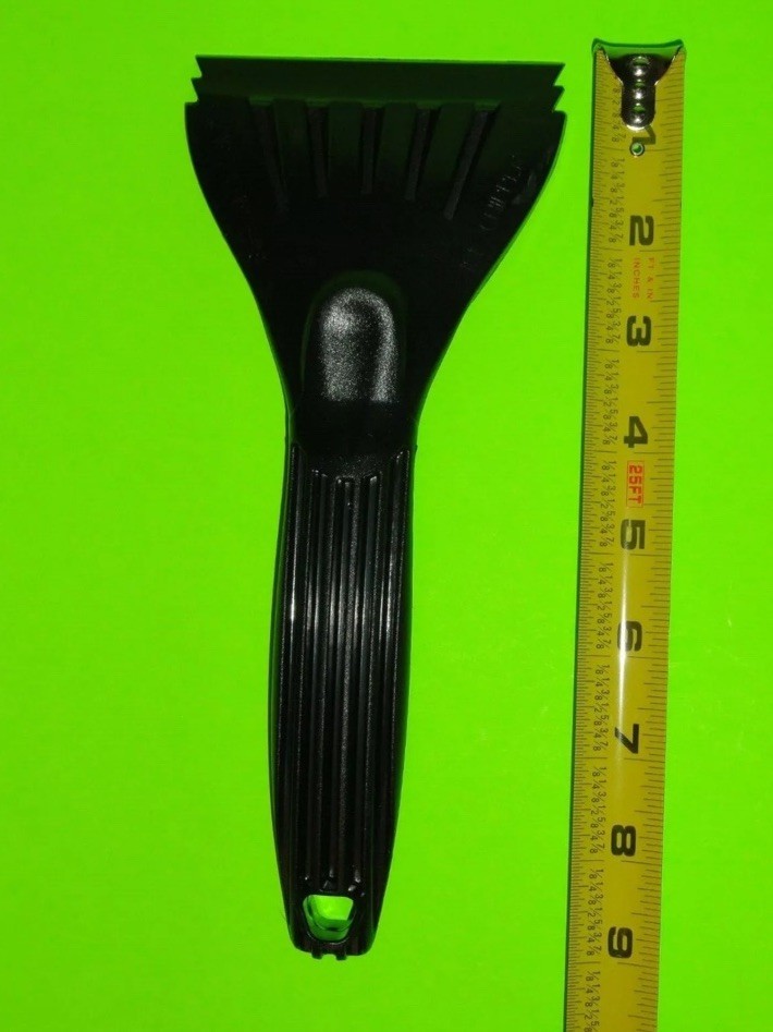 (4x) BLACK 9" Ergonomic Car Window Cleaner Windshield Snow Ice Scraper Chipper