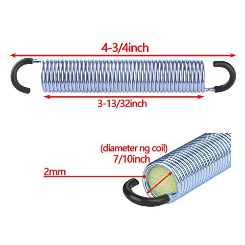 4-3/4 inch Furniture Recliner Sofa Chair Tension Springs Replacement, 2 Pack