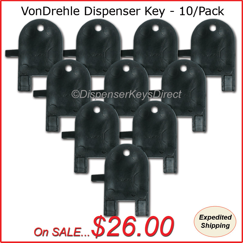 Marcal Dispenser Key for Paper Towel & Toilet Tissue Dispensers - (10/pk.)