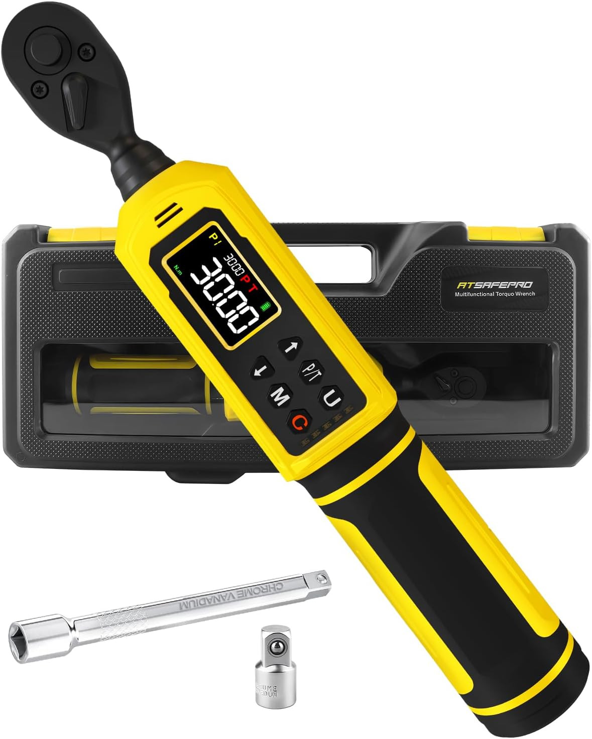 1/4" Digital Torque Wrench 4-265.6 In.Lbs W/Color Screen 5 Units