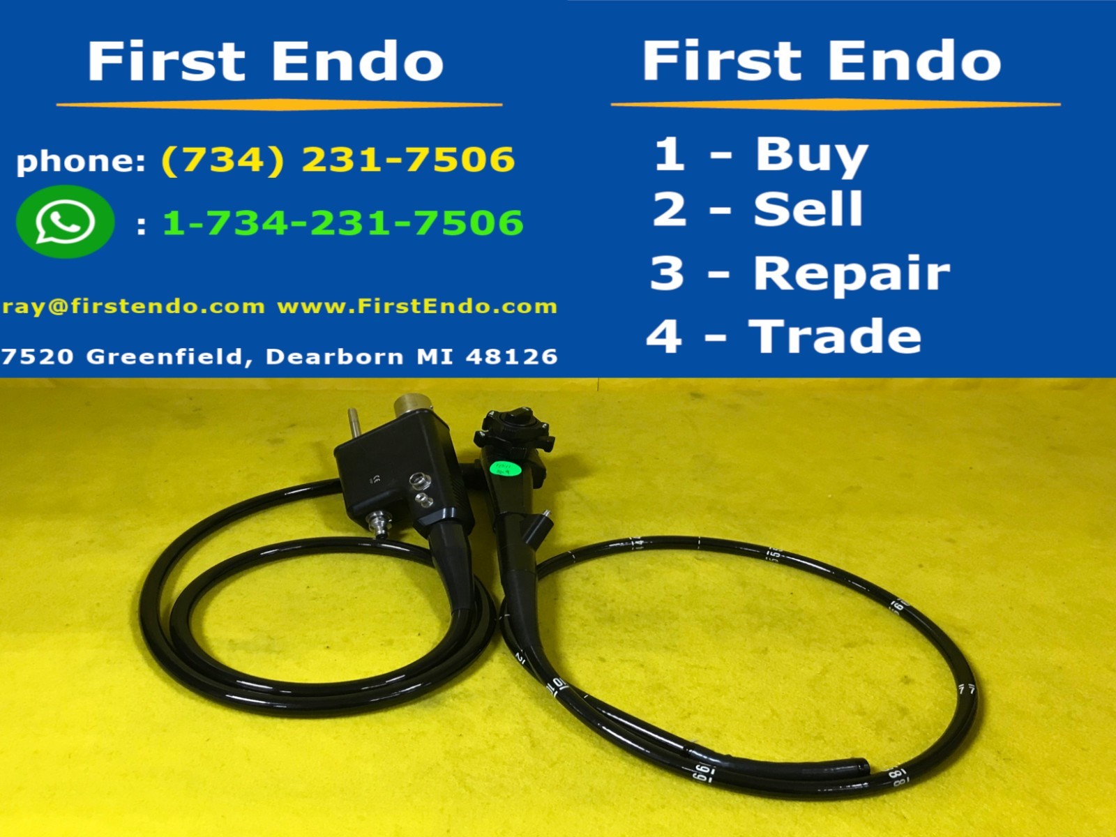 Pentax EG-3431 Gastroscope Endoscope Endoscopy (4311-s9)
