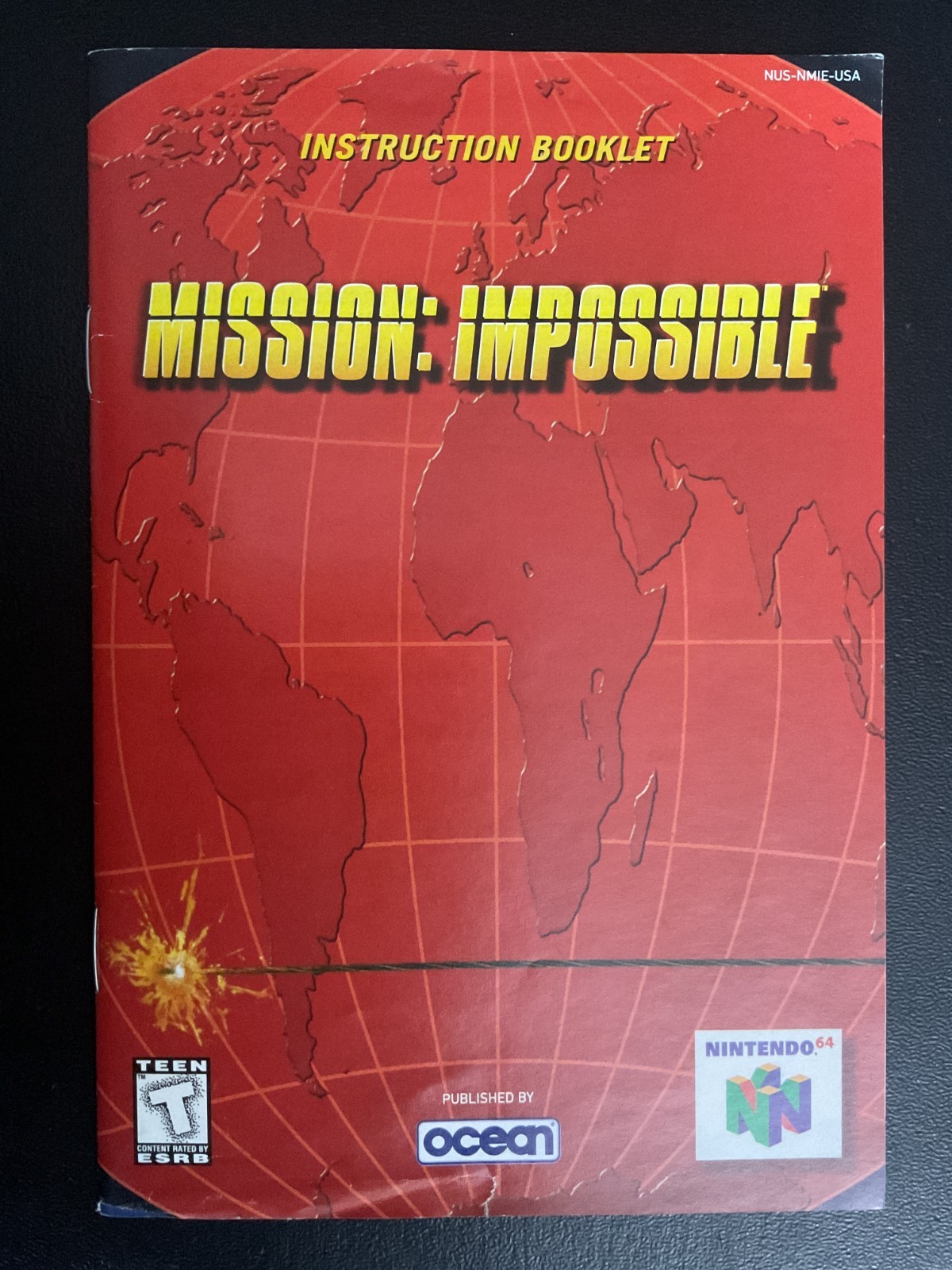 Mission Impossible N64 Nintendo 64 Instruction Manual Only