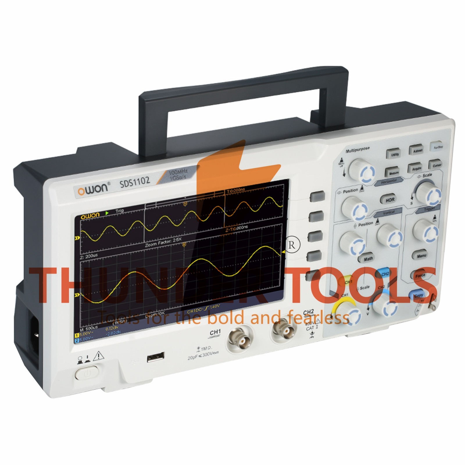 Thunder Tools Owon SDS1202 Oscilloscope Oscillometer Digital Storage