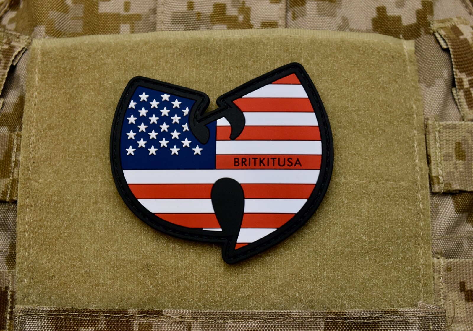 Stars & Stripes 3D PVC Morale Patch America Flag Old Glory USA Tao of Wu Hook