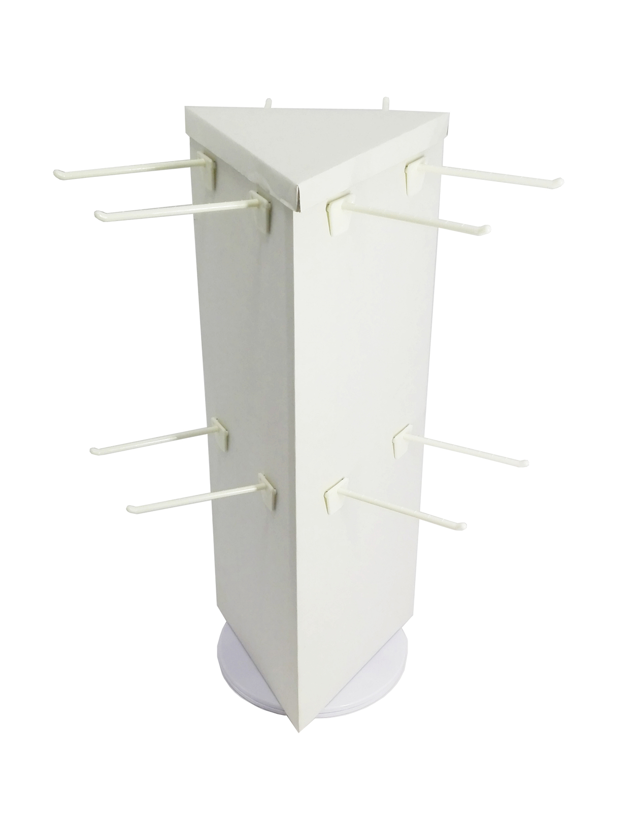 Corrugated Cardboard Socks Display Rotating Peg Hook Display Coutertop Display