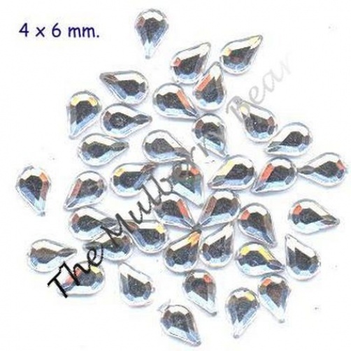 20 jewels rhinestones faux Crystal Ice Fairy drops Embellishments tear bears