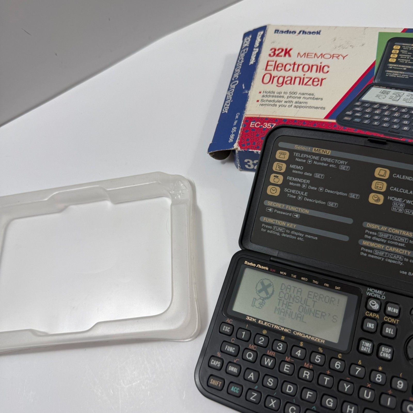 Radio Shack 32K Memory Electronic Organizer EC-357 Vintage 1994 65-866