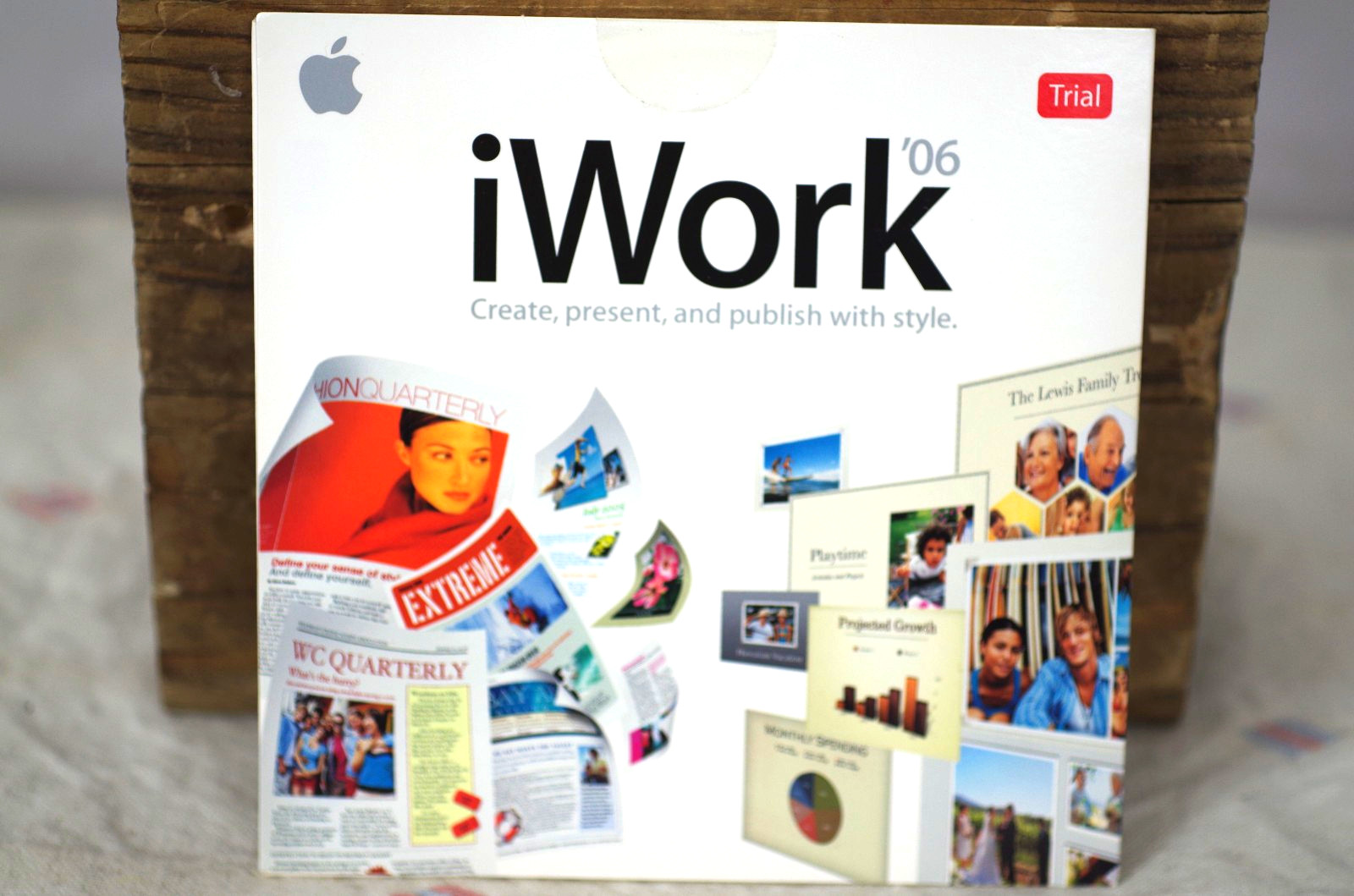 APPLE Mac iWork '06 Trial Version Software New Free Ship