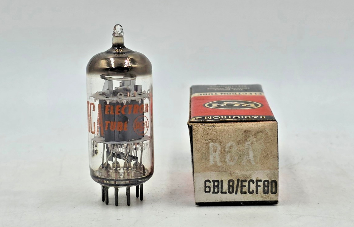 6BL8 / ECF80 RCA Balanced Tube New (New Old Stock) Test New 1 Year Warranty