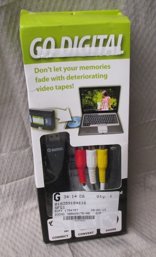 Sima Go Digital Video Capture Device - Convert Tapes to DVD