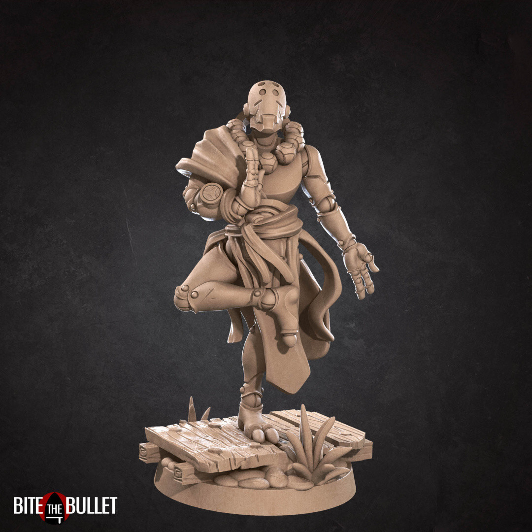 Warforged Monk - Bite the Bullet Fantasy Dungeons and Dragons