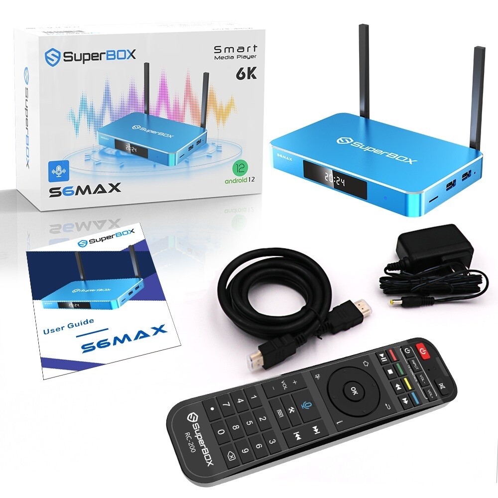2024 SuperBox S6 Max  Streaming MediaPlayer