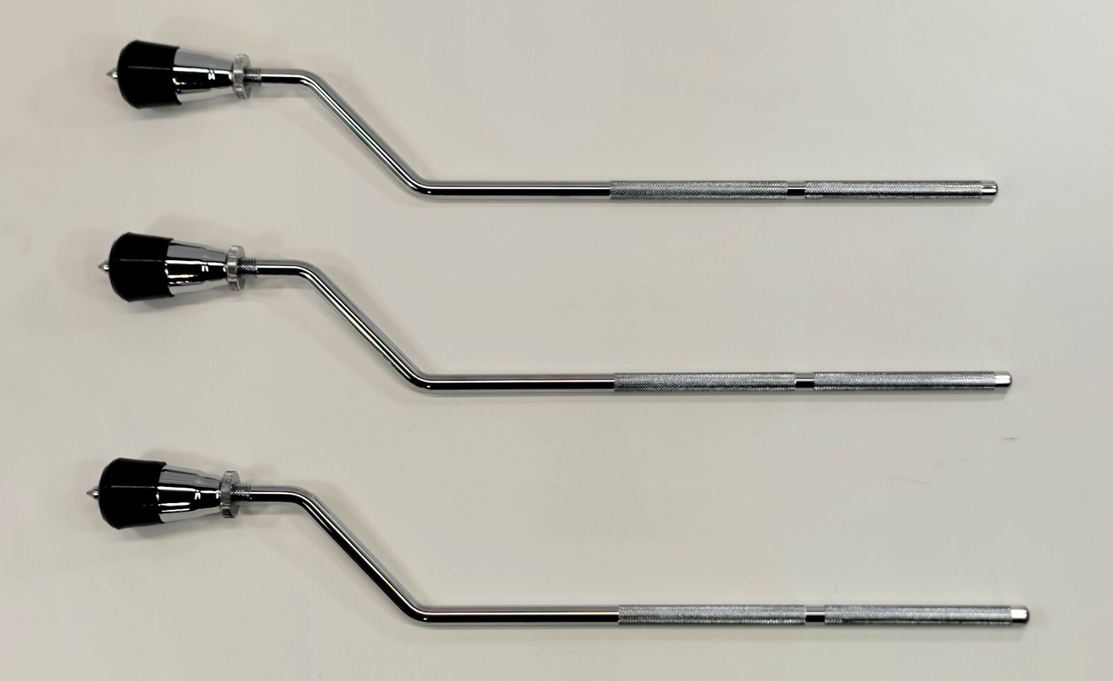 Heavy Duty Floor Tom Legs, with Threaded Rubber Feet -Set of 3