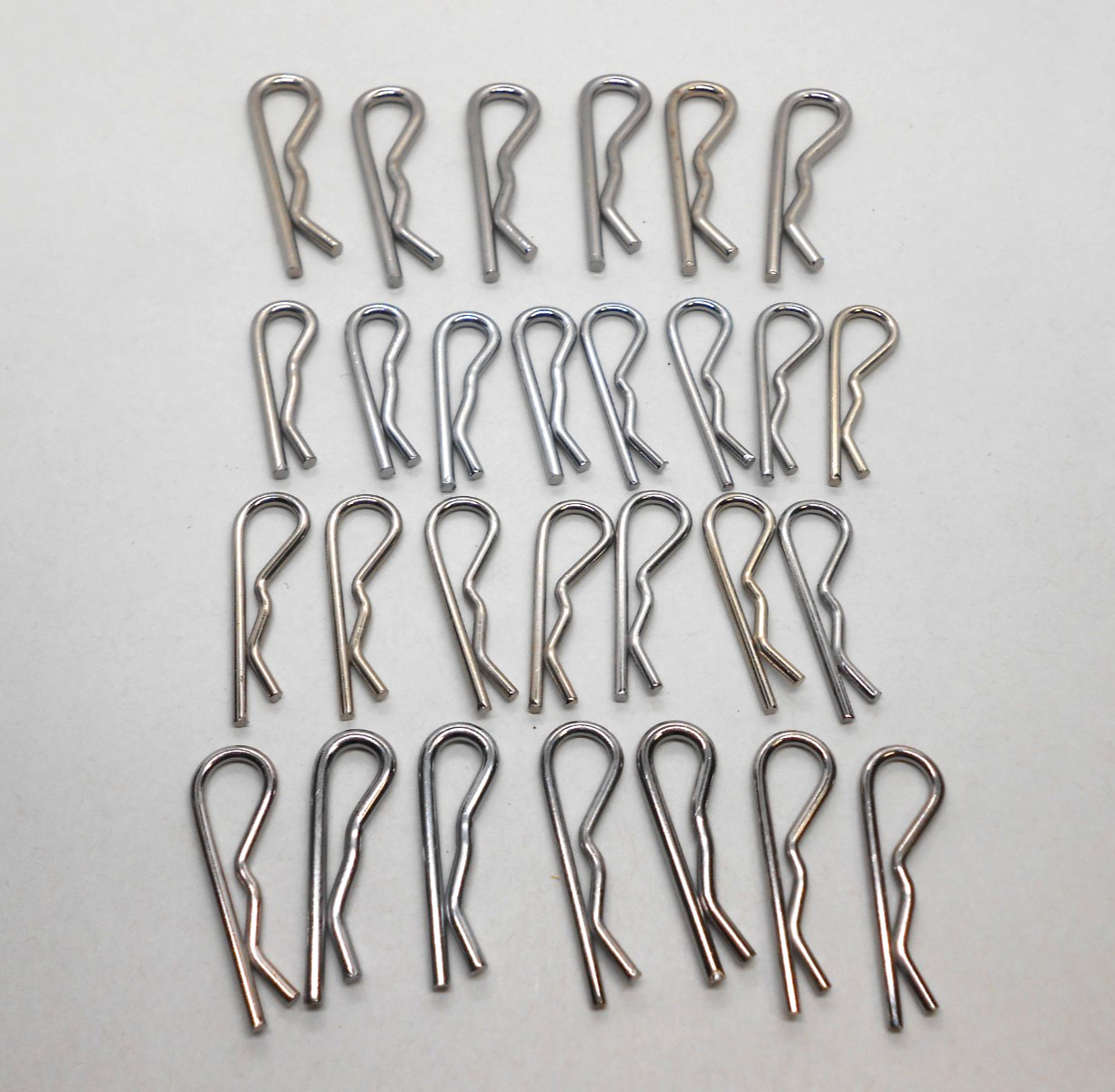 28 pcs Hitch Pins Cotter Pin R Clips, Stainless Steel Spring