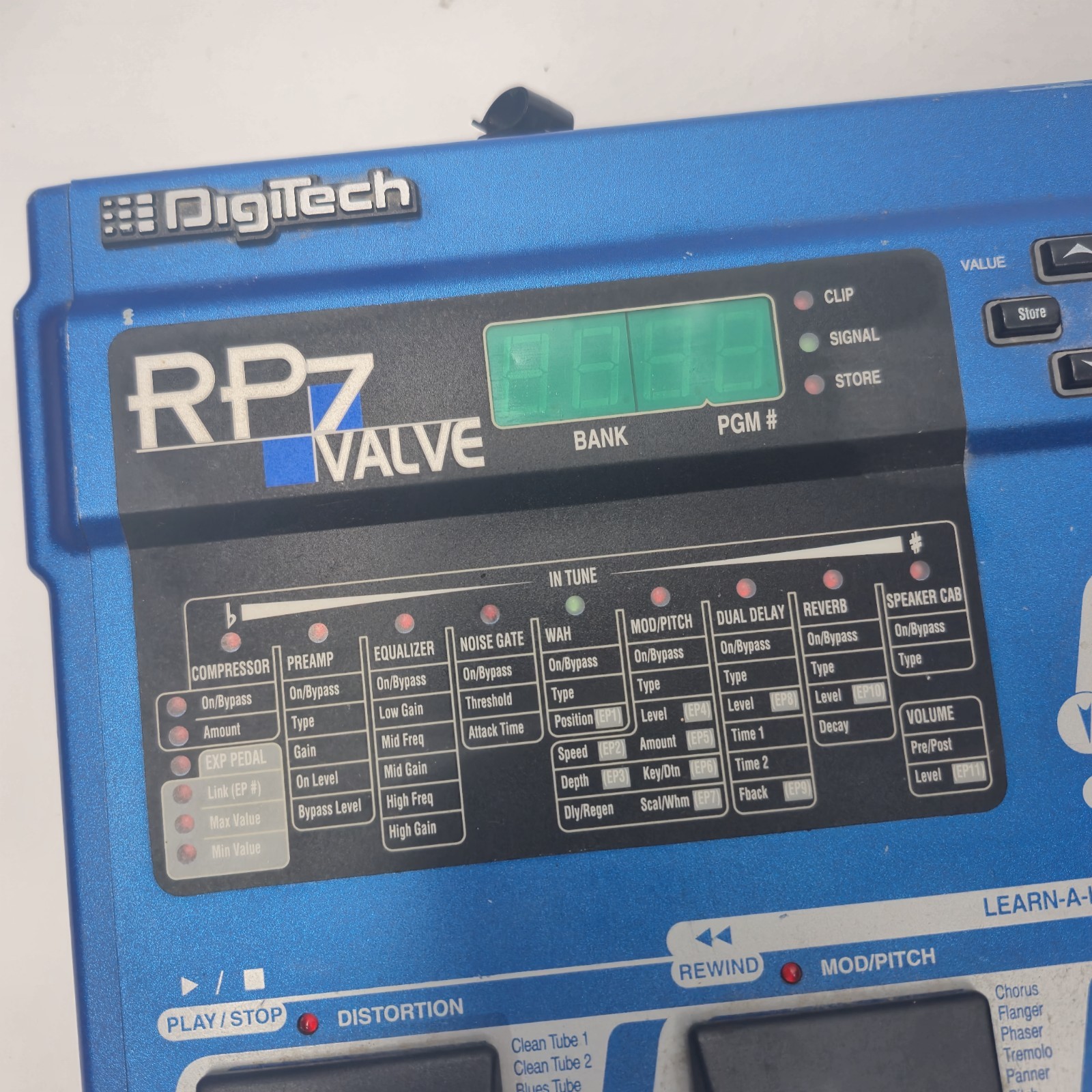 Digitech RP7 Valve Tube Preamp Multi-Effects Processor Untested Parts Repair
