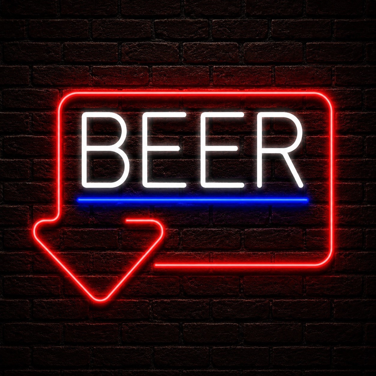 Beer Neon Sign for Retail Displays | LED Flex Neon | 24"W x 18"H x 1"D