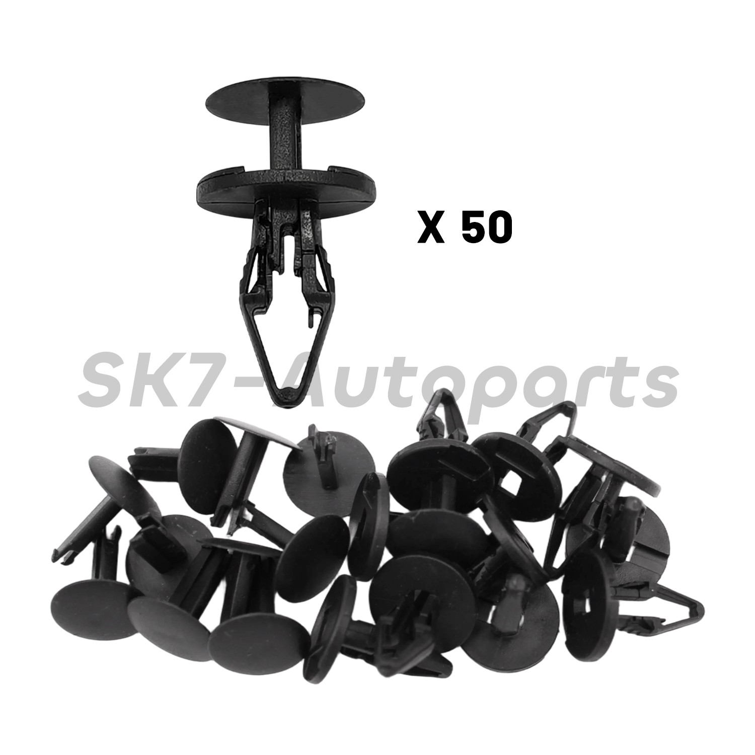 For GM 11589290 50 PCS Bumper Fascia Front Caliper Retainer Fastener Clips 6.5mm