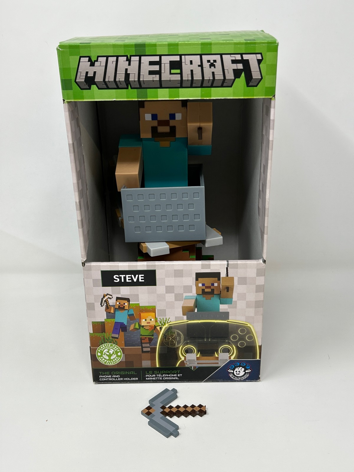 Cable Guys - Minecraft Steve Gaming Accessories Holder & Phone Holder for Most C