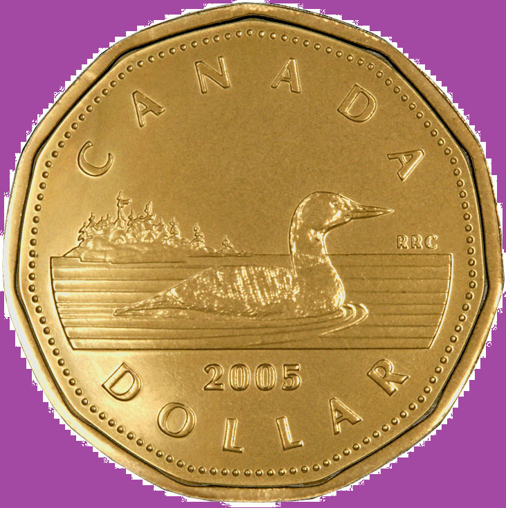 2005 Canada Regular Loonie One Dollar Coin. Mint UNC. $1 Loon