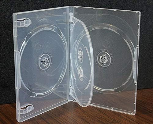 10Pack STANDARD 4 Disc DVD Cases 14MM (4 DVD) Clear For Sony PlayStation 2