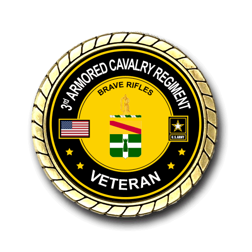 U.S. Army 3rd Armored Cavalry Regiment ACR Veteran Challenge Coin