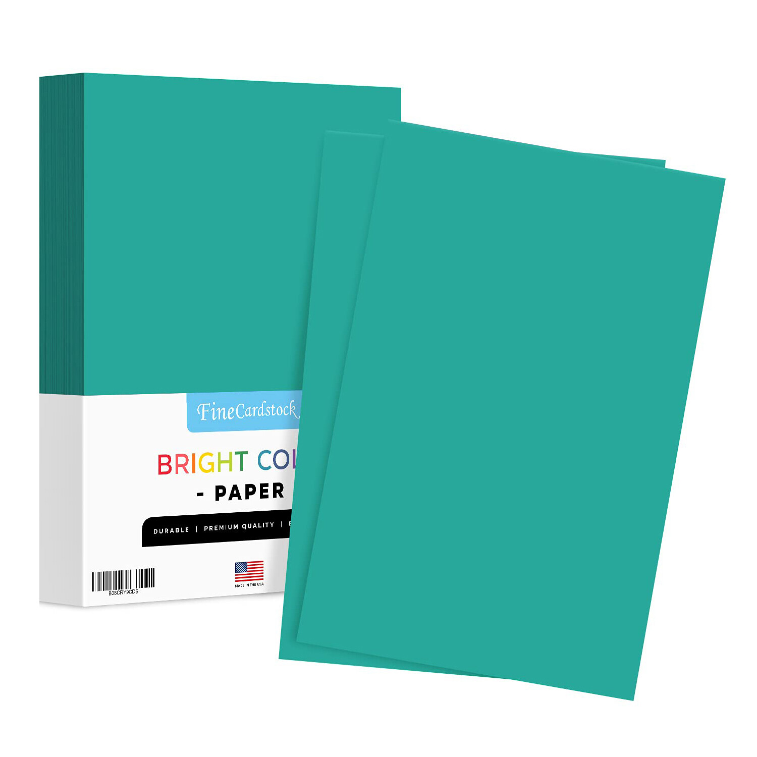 Teal Bright Color Paper, 24lb Bond (90gsm), 11 x 17, 100 Sheets