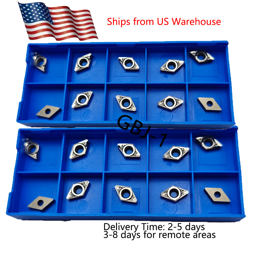 20pcs DCGT070202-AK N01 Uncoated CNC Insert for Aluminum，CCGT 21.51