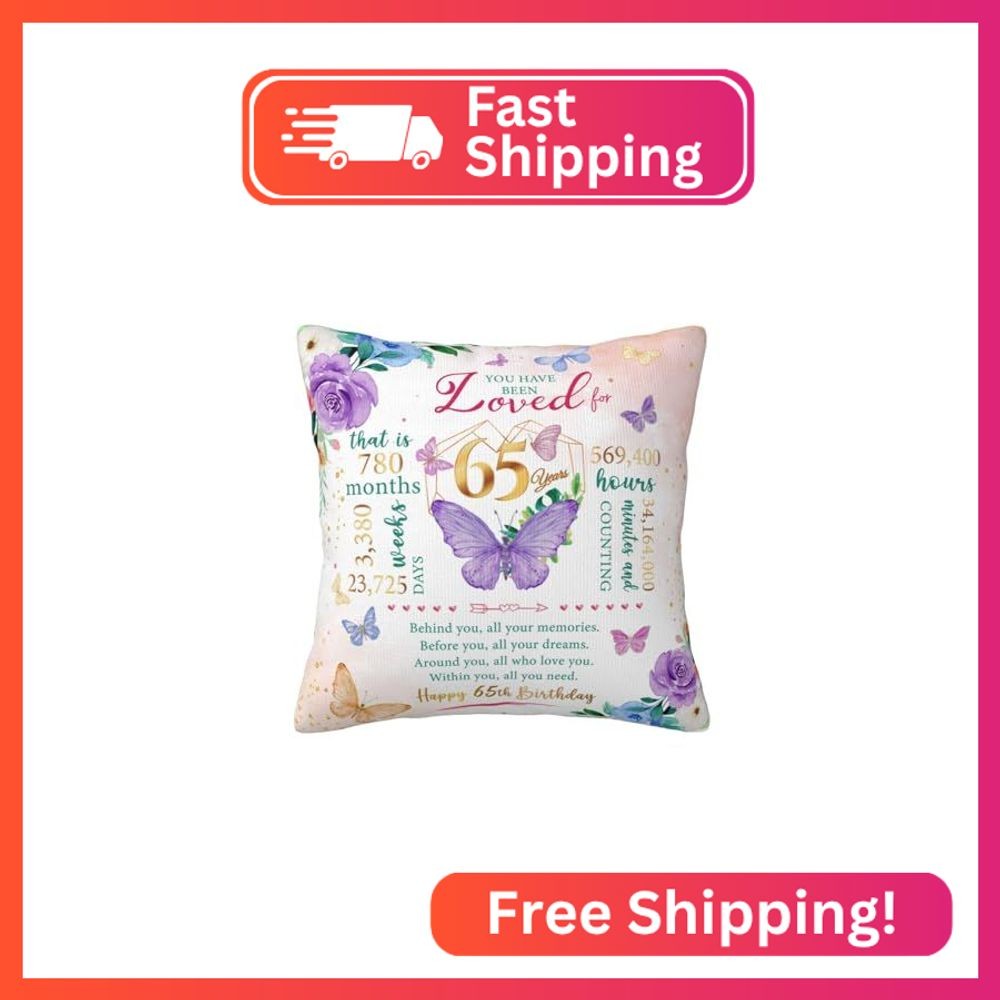 Skizbcw 65th Birthday Gifts for Women, 65th Birthday Decorations for Women, 65 Y