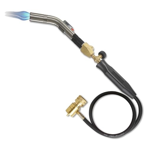 Double Head MAPP/Propane Torch Self Ignite Gas Welding Torch With 55 Inch Hose