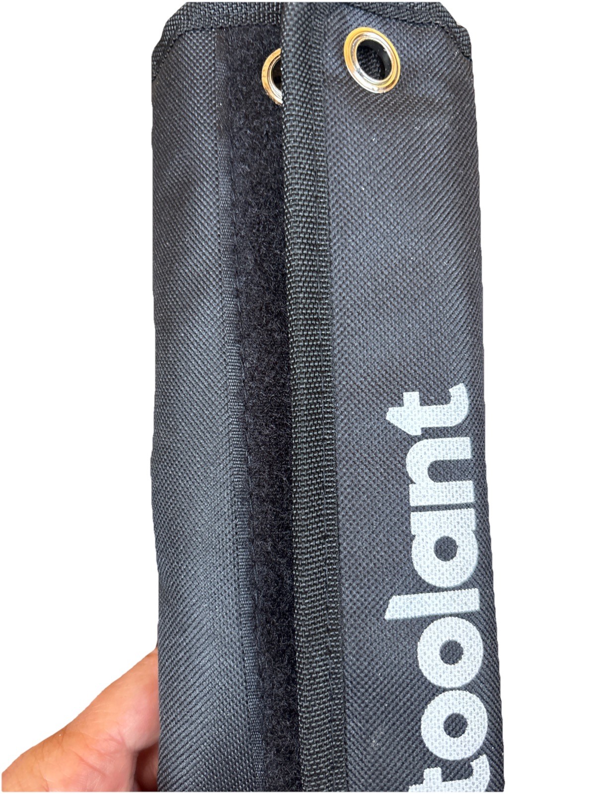 Toolant Black Fabric Tool Pouch with Multiple Pockets and Grommets For 10” Tools