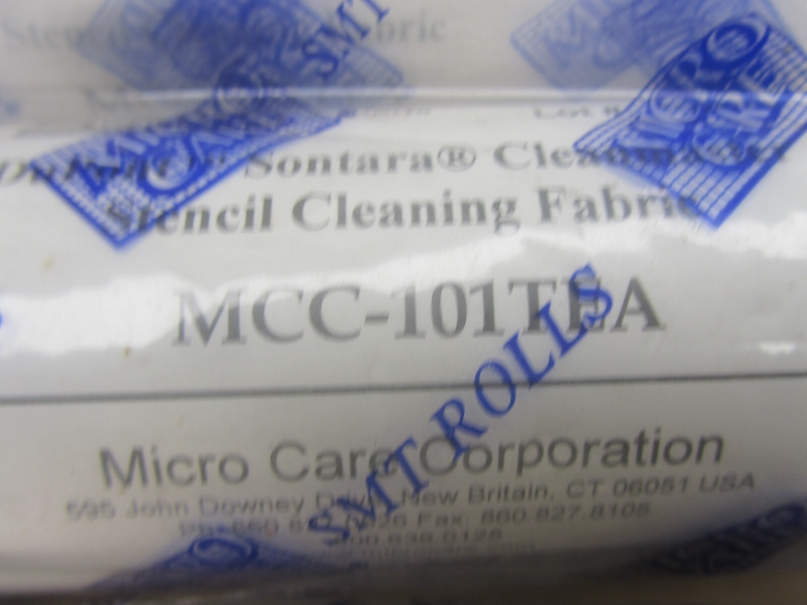 3 ea. MPM SPM MicroCare MCC-101TEA Micro Wipe Stencil Roll, 17" wide