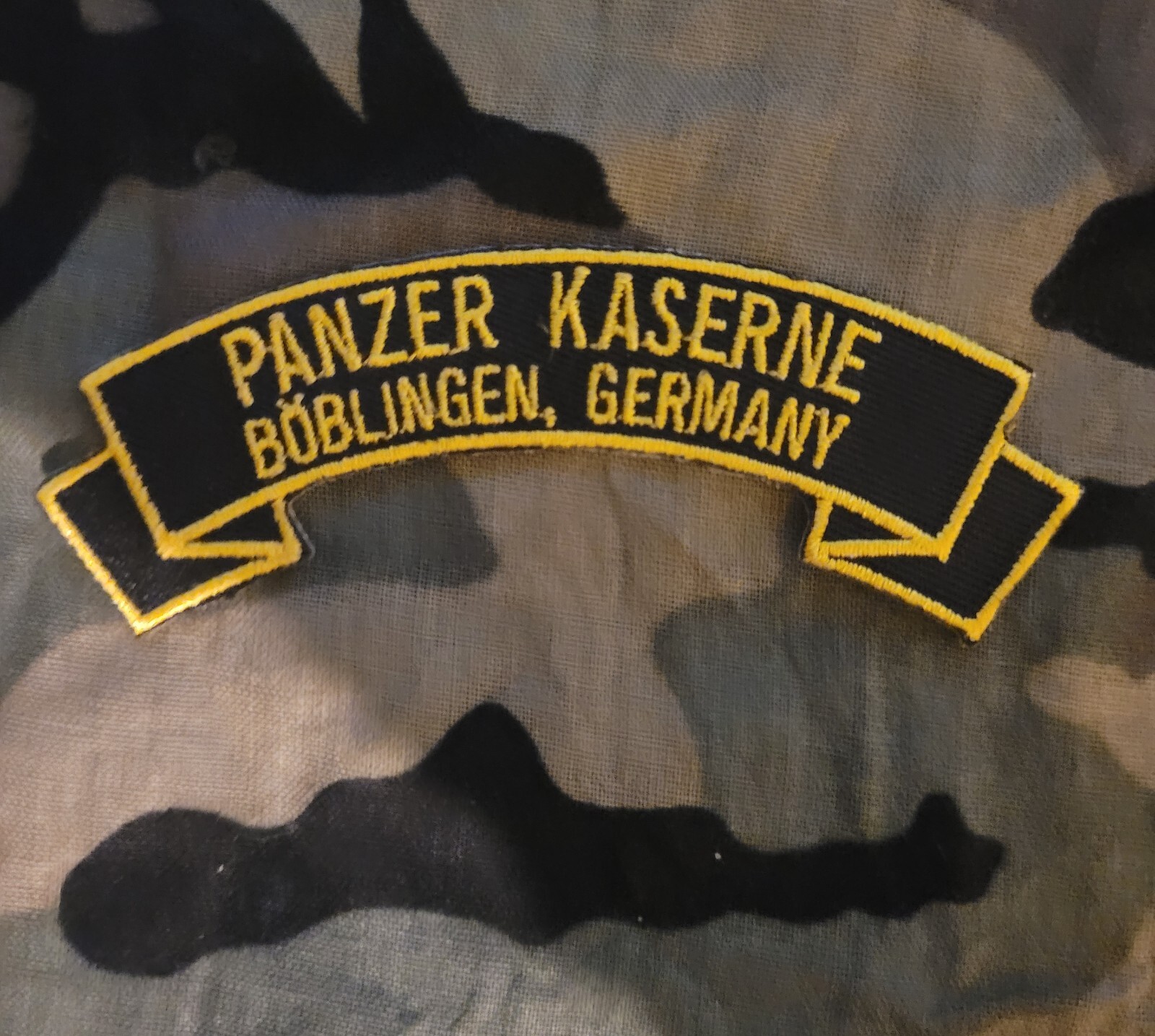 Panzer Kaserne, Boblingen Germany 4" embroidered rocker tab patch