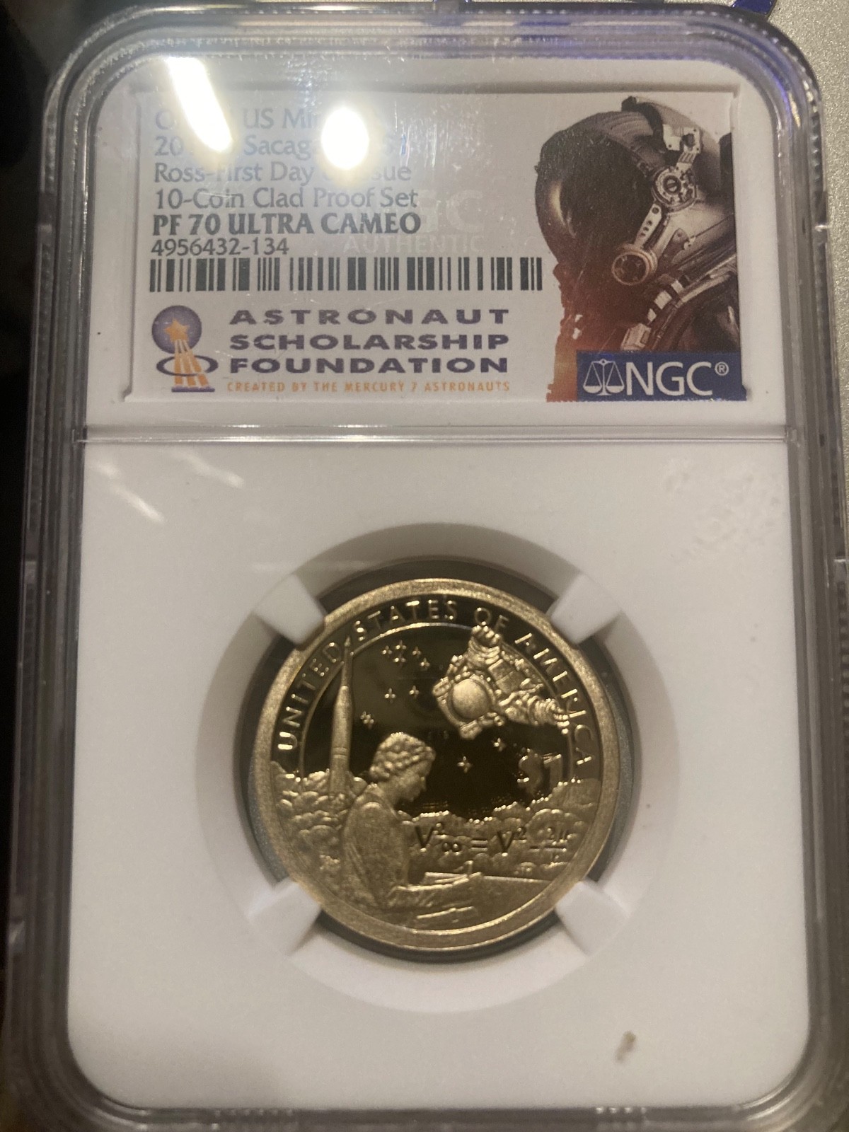 2019 S Sacagawea Proof Dollar Coin NGC PF 70 Ultra Cameo Ross First Day Issue