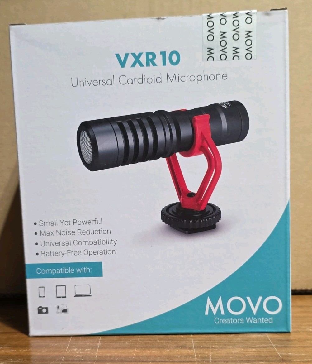 MOVO VXR10 Universal Cariod Microphone - New In Box - VWG 334119