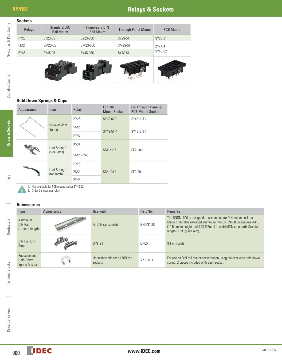 RELAY SOCKET 8 PIN BLADE STYLE CHASIS MOUNT, IDEC-SY2S-51