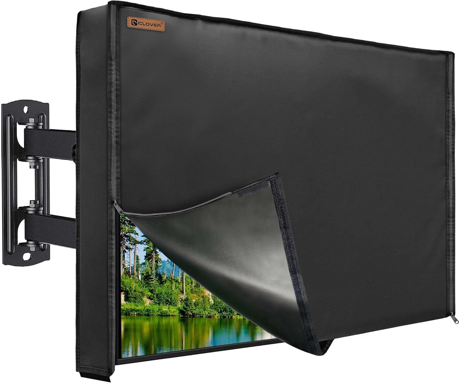 IC ICLOVER Outdoor TV Cover 70-75" 600D Heavy Duty 4 Season Weatherproof