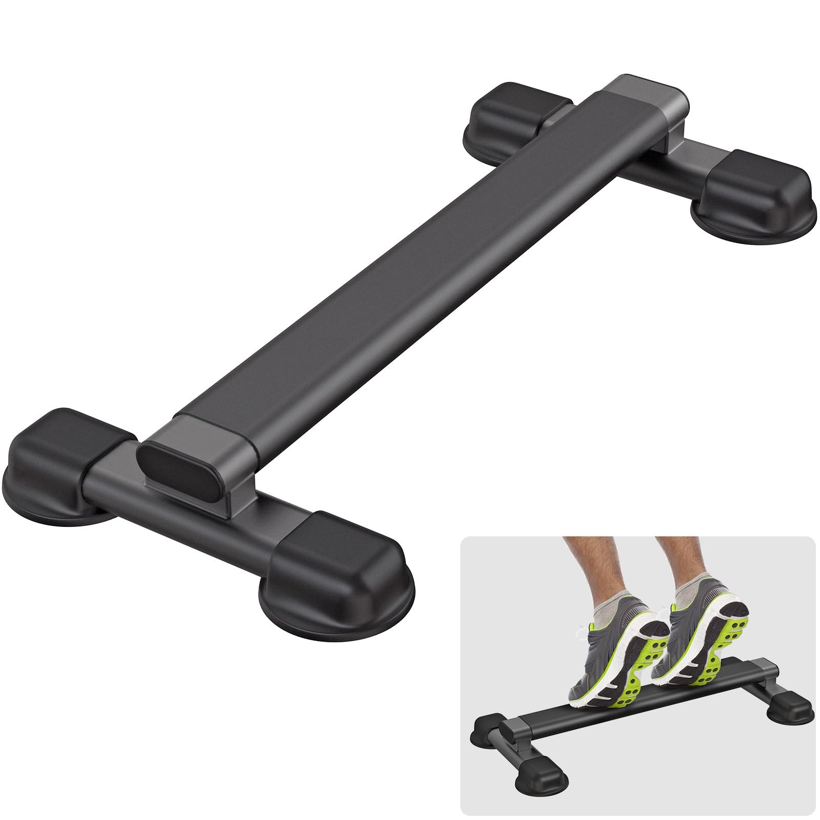 Kipika Heavy Duty Steel Calf Raise Bar Home Gym Anti-Slip 800lbs