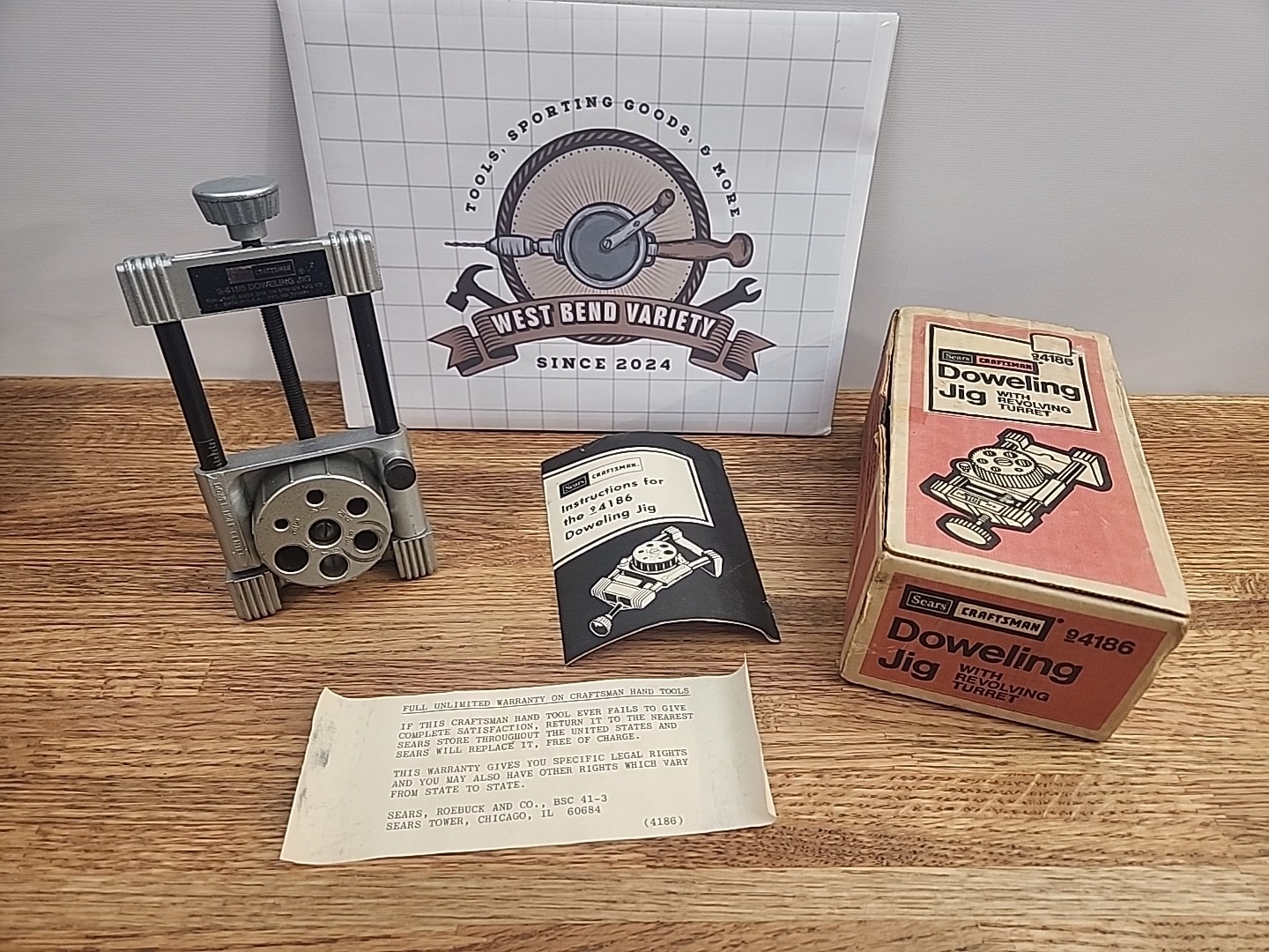 Craftsman Dowel Jig # 4186 Original Box