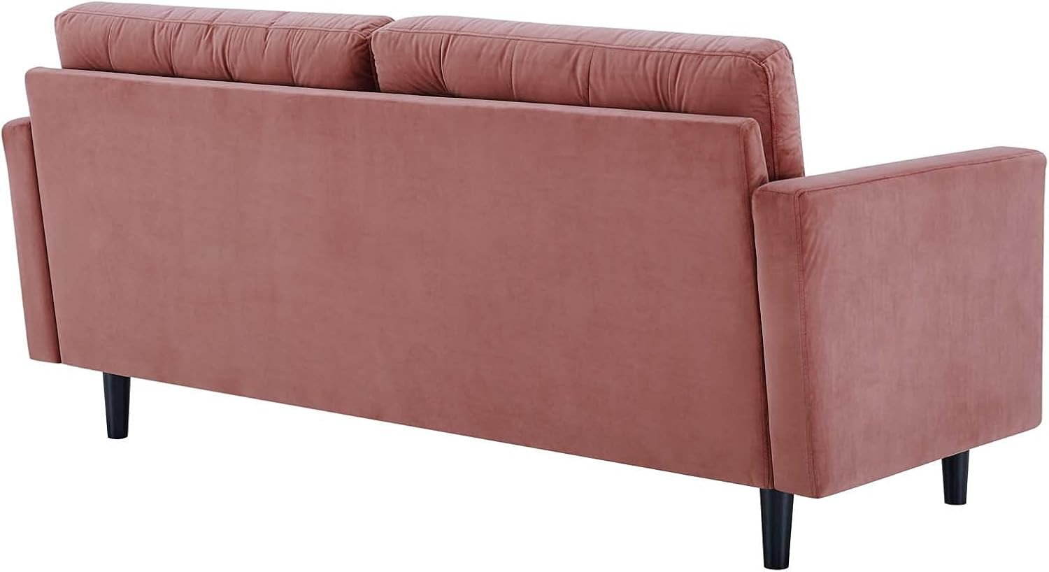 EEI-4444-DUS Exalt Tufted Performance Velvet Sofa, Dusty Rose