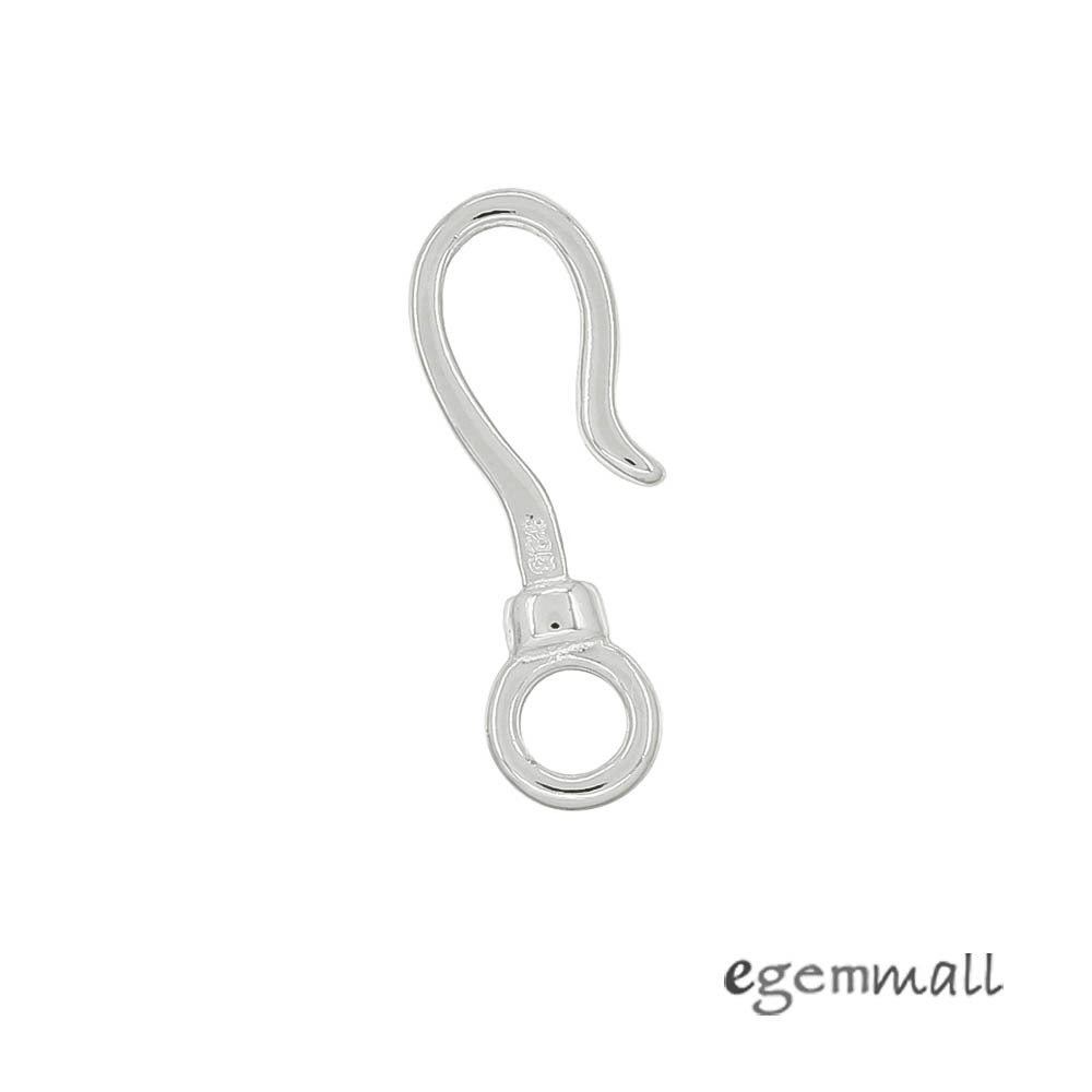 Sterling Silver S Hook Fish Clasp 20mm #99473